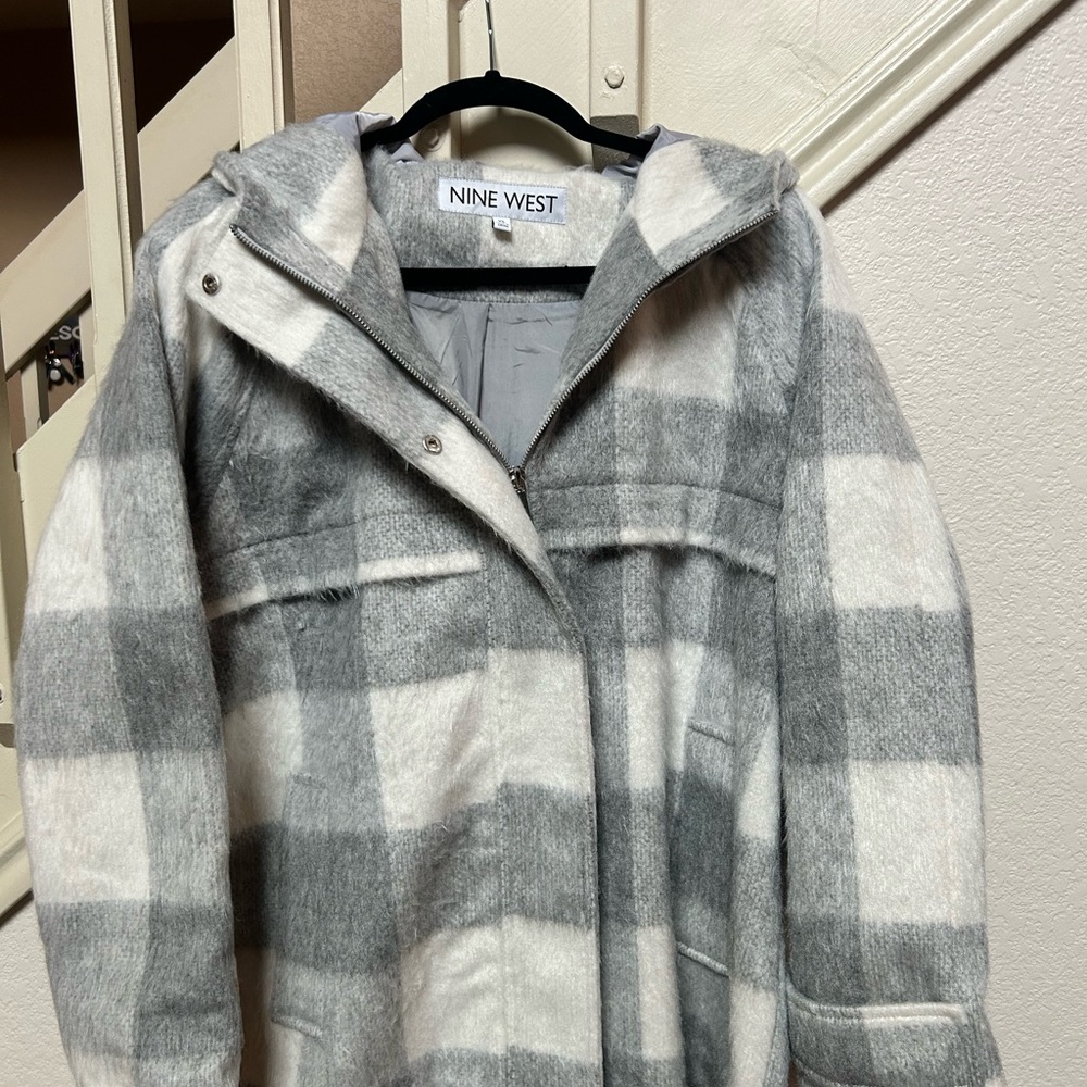Nine West Black and White Coat
